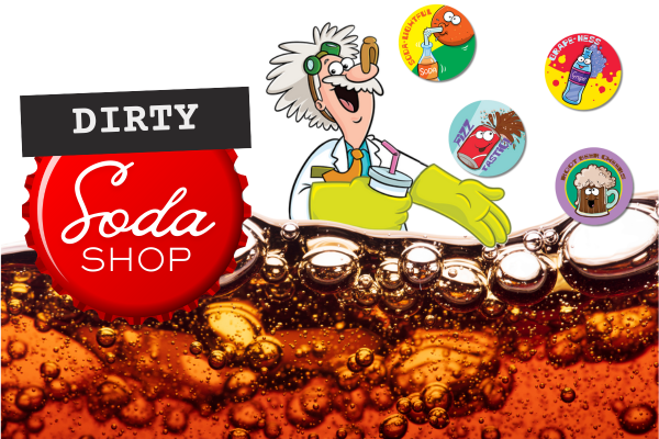 Dr. Stinky’s (Dirty) Soda Shop: Scratch, Sniff & Sip-With-Your-Imagination