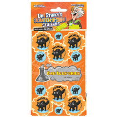 Dr. Stinky's Toxic Waste scratch-n-sniff sticker package, 26 stickers with a bonus sticker inside