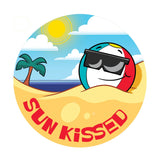 Dr. Stinky's Beach Day scratch-n-sniff sticker, Large size (1.25-inch)