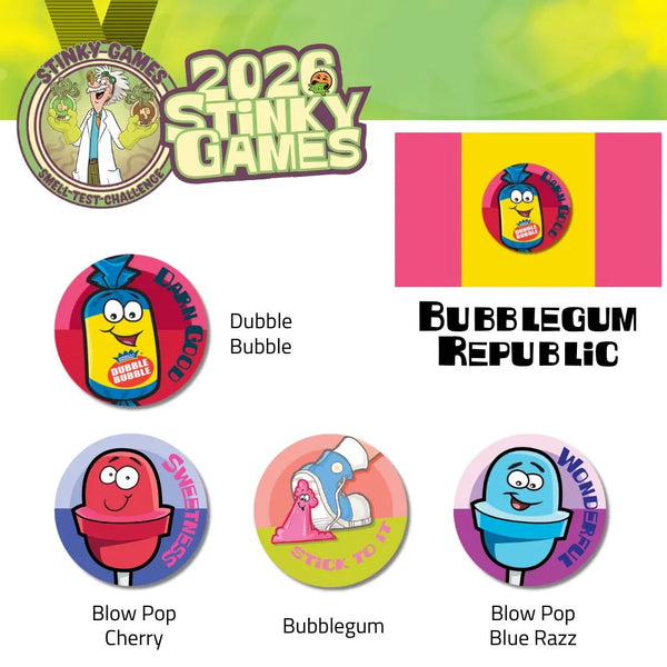 Team Bubblegum Republic Scratch-N-Sniff Sticker Bundle