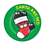 Dr. Stinky's Coal scratch-n-sniff sticker, Large size (1.25-inch)