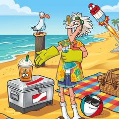 Dr. Stinky Smells Like Summer Downloadable Coloring Sheet
