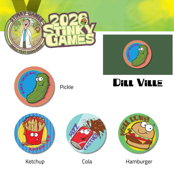 Team Dill Ville Scratch-N-Sniff Sticker Bundle