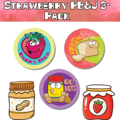 Strawberry PB&J Sticker Bundle