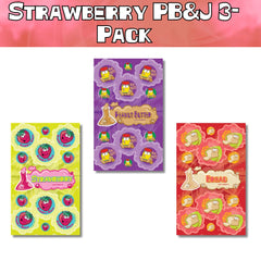 Strawberry PB&J Sticker Bundle