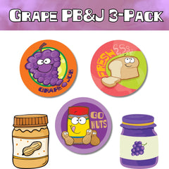 Grape PB&J Sticker Bundle