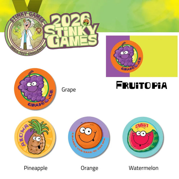 Team Fruitopia Scratch-N-Sniff Sticker Bundle