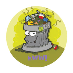 Garbage Scratch-N-Sniff Sticker