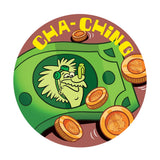 Dr. Stinky's Money scratch-n-sniff sticker, Large size (1.25-inch)