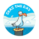 Dr. Stinky's Ocean Breeze scratch-n-sniff sticker, Large size (1.25-inch)
