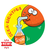 Orange Soda Scratch 'N Sniff Sticker
