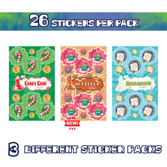 Peppermint Hot Cocoa Scratch and Sniff Sticker Stocking Stuffer