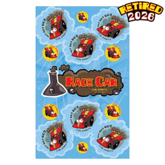 (Retired) Race Car Scratch-N-Sniff Stickers