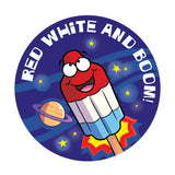 Dr. Stinky's Rocket Pop scratch-n-sniff sticker, Large size (1.25-inch)