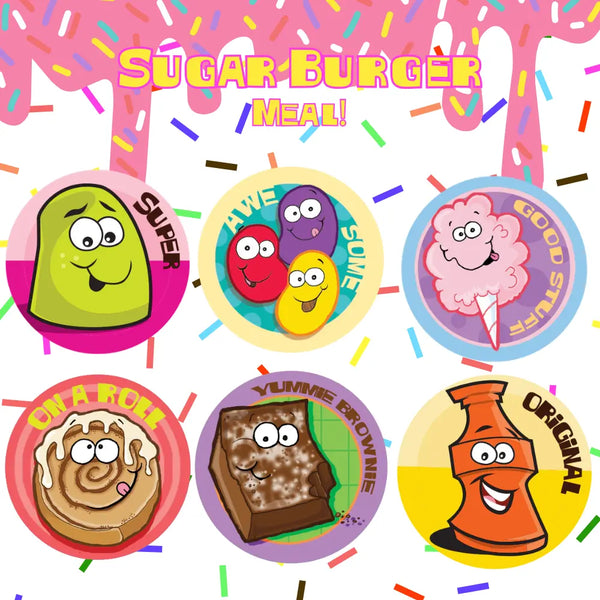 Sugar Burger Scratch & Sniff Sticker Bundle