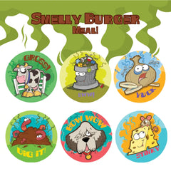 Smelly Burger Scratch & Sniff Sticker Bundle