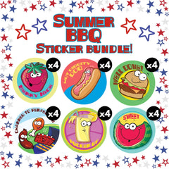Summer BBQ Scratch & Sniff Sticker Bundle – 624 Stickers | Scent Collection