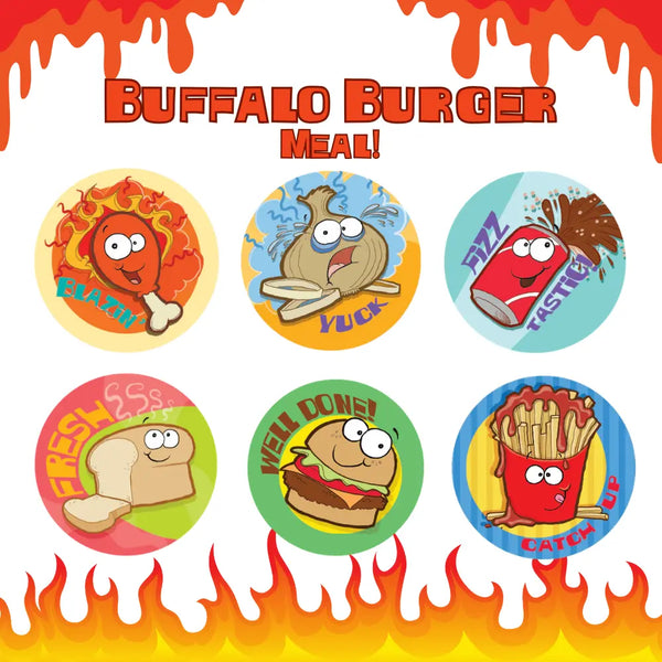 Buffalo Burger Scratch and Sniff Sticker Bundle