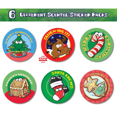 Dr. Stinky's Sleighing It Bundle stickers, 6 Large size stickers