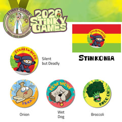 Team Stinkonia Scratch-N-Sniff Sticker Bundle
