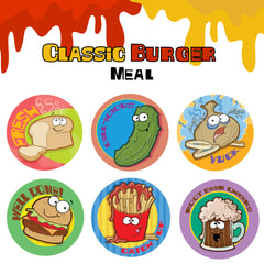 Classic Burger Scratch & Sniff Sticker Bundle
