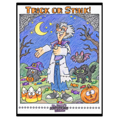 Dr. Stinky Halloween Downloadable Coloring Sheet