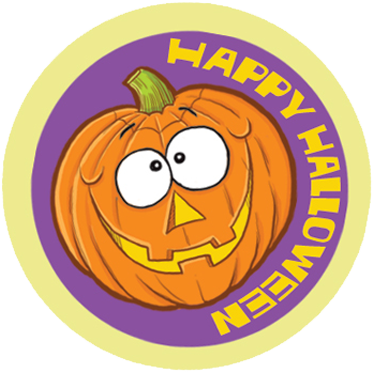 Dr. Stinky's Halloween Sticker Spicy Pumpkin