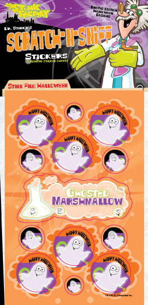 Dr. Stinky's Ghost Sticker pack
