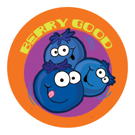 Dr. Stinky Scratch-N-Sniff Stickers Blueberry