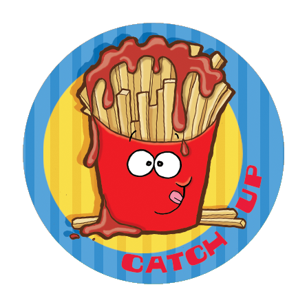 Dr. Stinky Scratch-N-Sniff Stickers Ketchup