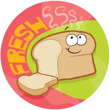 Dr. Stinky Scratch-N-Sniff Stickers Bread