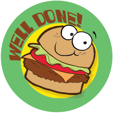 Dr. Stinky Scratch-N-Sniff Stickers Hamburger