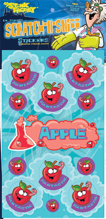 Dr. Stinky Scratch-N-Sniff Stickers Apple Package