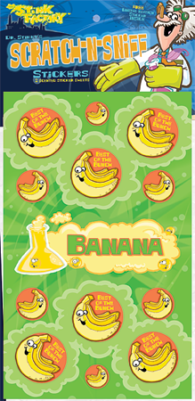 Dr. Stinky Scratch-N-Sniff Stickers Banana Package