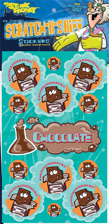 Dr. Stinky Scratch-N-Sniff Stickers Chocolate Package