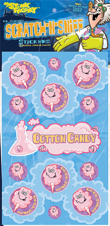 Dr. Stinky Scratch-N-Sniff Stickers Cotton Candy Package