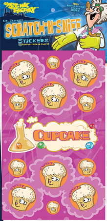 Dr. Stinky Scratch-N-Sniff Stickers Cupcake Package
