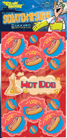 Dr. Stinky Scratch-N-Sniff Stickers Hot Dog Package