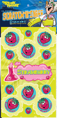 Dr. Stinky Scratch-N-Sniff Stickers Strawberry Package