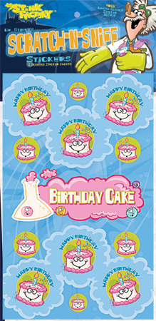 Dr. Stinky Scratch-N-Sniff Stickers Birthday Cake Package