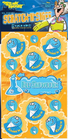 Dr. Stinky Scratch-N-Sniff Stickers Blu Snowcone Package