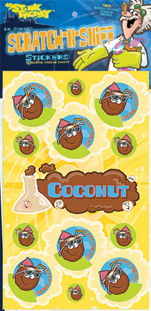Dr. Stinky Scratch-N-Sniff Stickers Coconut Package