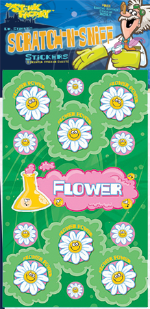 Dr. Stinky Scratch-N-Sniff Stickers Flower Power Package