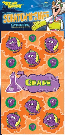 Dr. Stinky Scratch-N-Sniff Stickers Grape Package