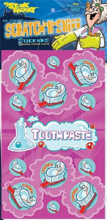 Dr. Stinky Scratch-N-Sniff Stickers Toothpaste Package