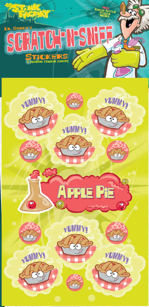 Dr. Stinky Scratch-N-Sniff Stickers Apple Pie Package