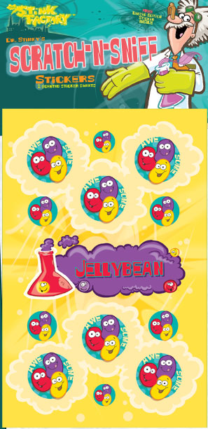 Dr. Stinky Scratch-N-Sniff Stickers Jelly Beans Package