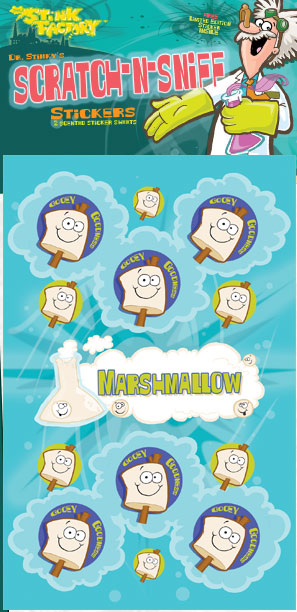 Dr. Stinky Scratch-N-Sniff Stickers Marshmallow Package