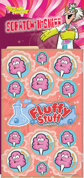 Dr. Stinky Scratch-N-Sniff Stickers Fluffy Stuff Package