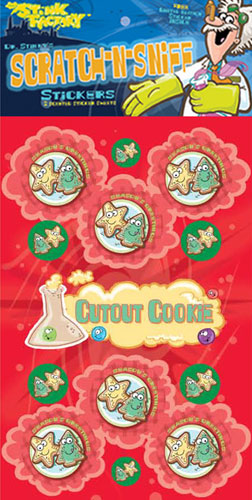 Dr. Stinky Scratch-N-Sniff Stickers Sugar Cookies Package